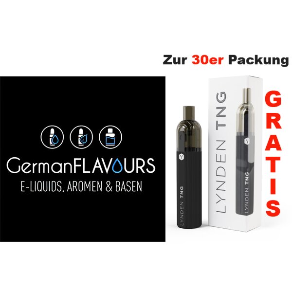 20x German Flavours Liquids ohne Nikotin Apfel rot s&uuml;&szlig; sauer