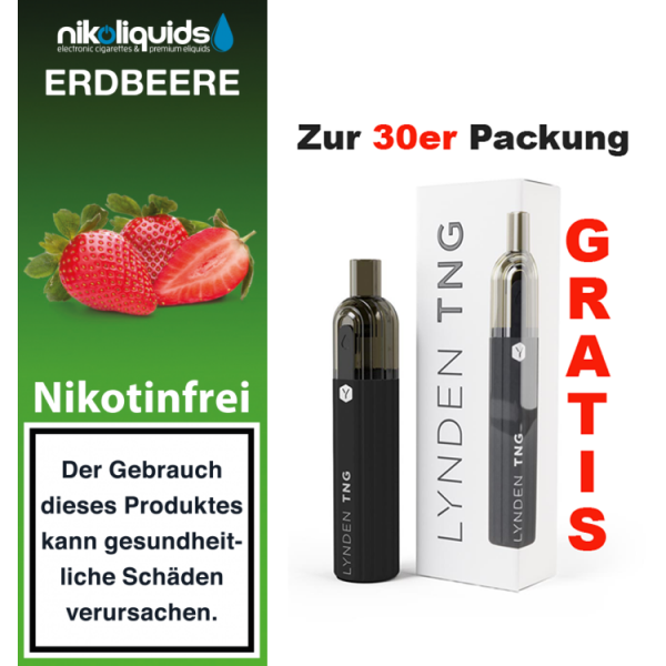 nikoliquids Liquids - 10ml f&uuml;r 7,20&euro; 0 mg Erdbeere