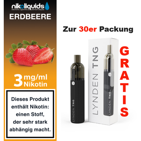 nikoliquids Liquids - 10ml f&uuml;r 7,20&euro; 3 mg Erdbeere