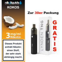 nikoliquids Liquids - 10ml f&uuml;r 7,20&euro; 3 mg Kokos