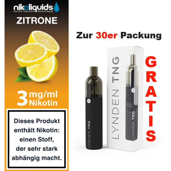 nikoliquids Liquids - 10ml f&uuml;r 7,20&euro; 3 mg Zitrone