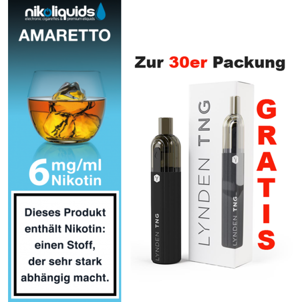 nikoliquids Liquids - 10ml f&uuml;r 7,20&euro; 6 mg Amaretto