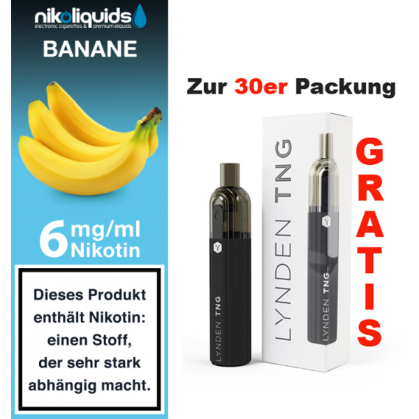 nikoliquids Liquids - 10ml f&uuml;r 7,20&euro; 6 mg Banane