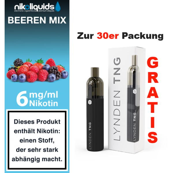 nikoliquids Liquids - 10ml f&uuml;r 7,20&euro; 6 mg Beeren Mix
