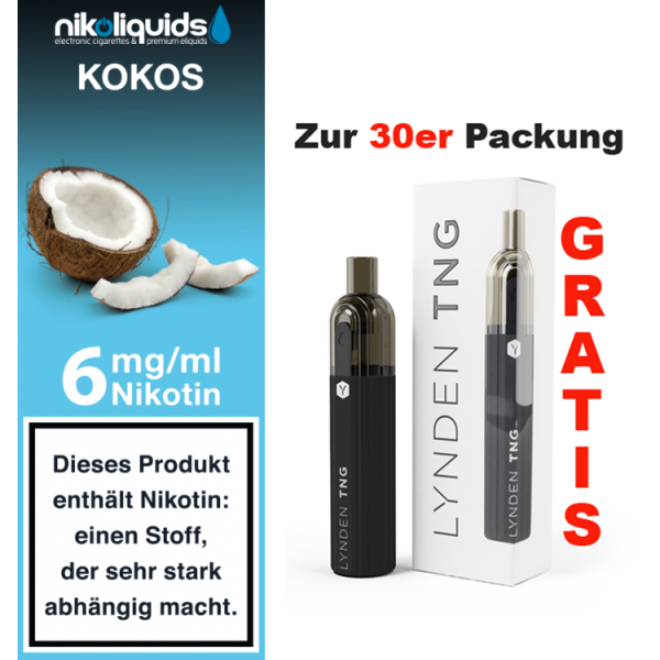 nikoliquids Liquids - 10ml f&uuml;r 7,20&euro; 6 mg Kokos