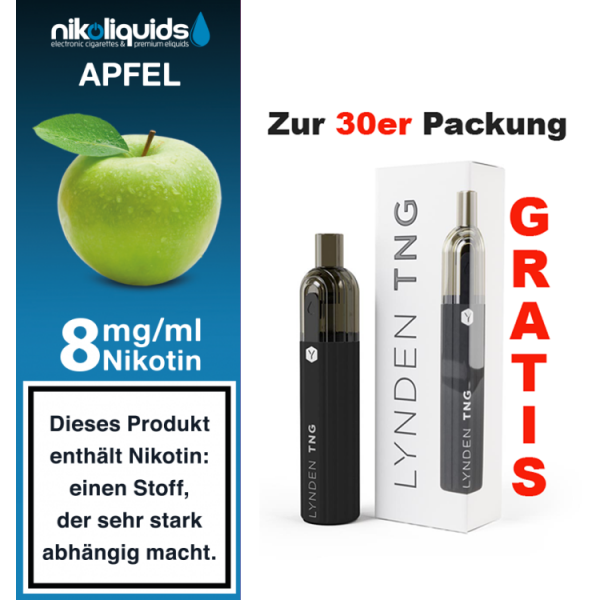 nikoliquids Liquids - 10ml ab 6,95&euro; 8 mg Apfel