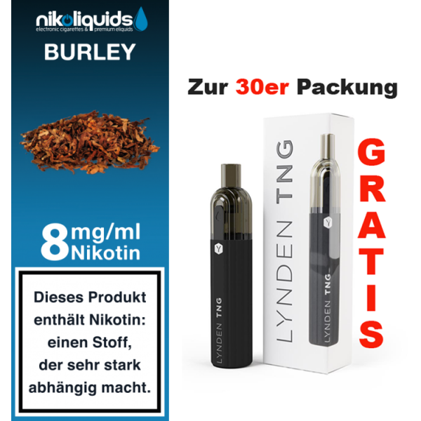 nikoliquids Liquids - 10ml f&uuml;r 7,20&euro; 8 mg Burley