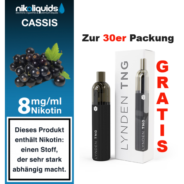 nikoliquids Liquids - 10ml ab 6,95&euro; 8 mg Cassis