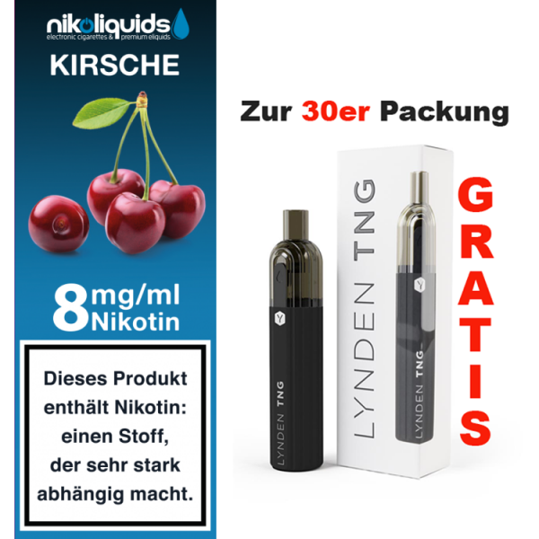 nikoliquids Liquids - 10ml f&uuml;r 7,20&euro; 8 mg Kirsche