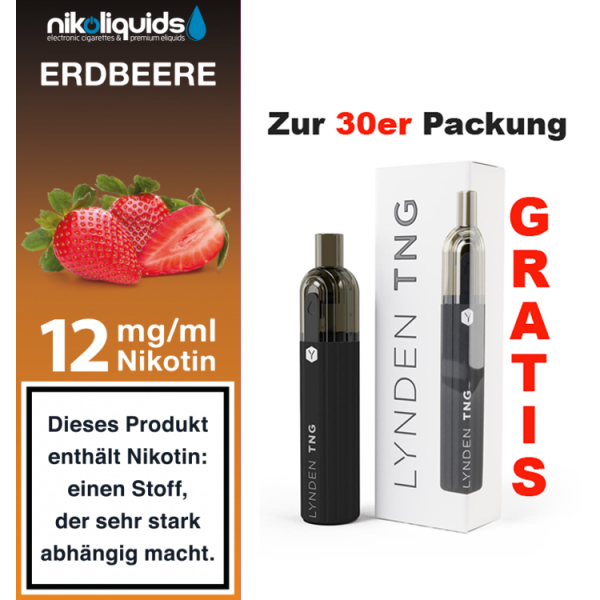 nikoliquids Liquids - 10ml f&uuml;r 7,20&euro; 12 mg Erdbeere