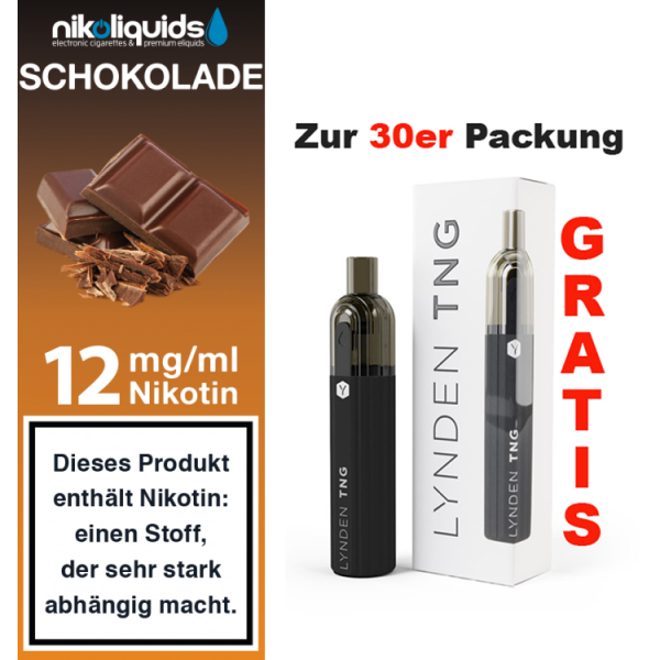 nikoliquids Liquids - 10ml ab 6,95&euro; 12 mg Schokolade
