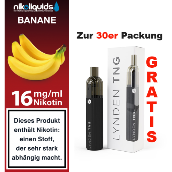 nikoliquids Liquids - 10ml f&uuml;r 7,20&euro; 16 mg Banane