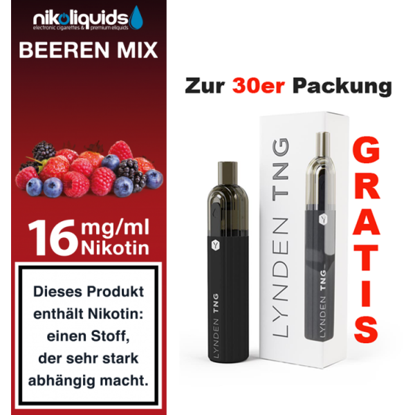 nikoliquids Liquids - 10ml f&uuml;r 7,20&euro; 16 mg Beeren Mix
