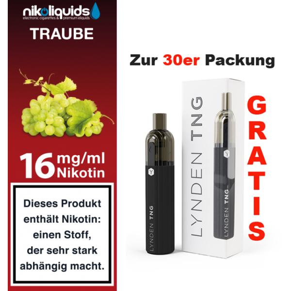 nikoliquids Liquids - 10ml f&uuml;r 7,20&euro; 16 mg Traube