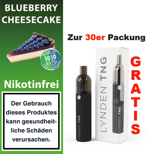 10ml f&uuml;r 7,20&euro; -0 mg Blueberry Cheesecake