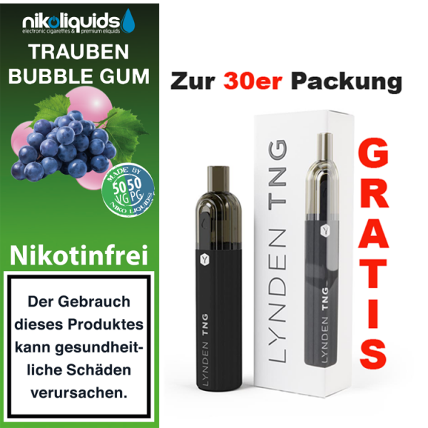 10ml f&uuml;r 7,20&euro; -0 mg Trauben Bubble Gum