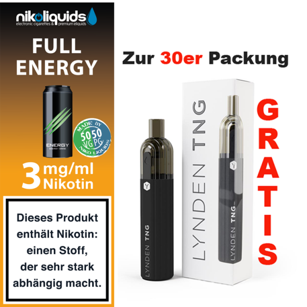 nikoliquids Liquids - 10ml ab 6,95&euro; 3 mg Full Energy