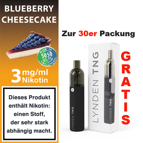 nikoliquids Liquids - 10ml ab 6,95&euro; 3 mg Blueberry Cheesecake