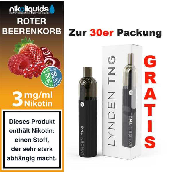 nikoliquids Liquids - 10ml ab 6,95&euro; 3 mg Roter Beerenkorb