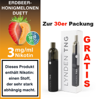 10ml f&uuml;r 7,20&euro; -3 mg Erdbeer-Honigmelonen Duett