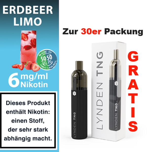 nikoliquids Liquids - 10ml f&uuml;r 7,20&euro; 6 mg Erdbeer Limo