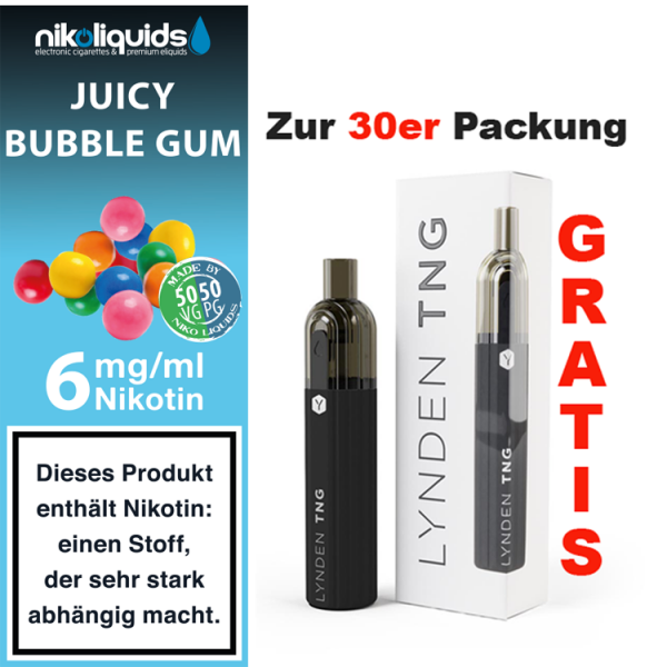 nikoliquids Liquids - 10ml ab 6,95&euro; 6 mg Juicy Bubblegum