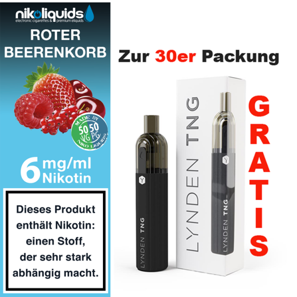 nikoliquids Liquids - 10ml ab 6,95&euro; 6 mg Roter Beerenkorb