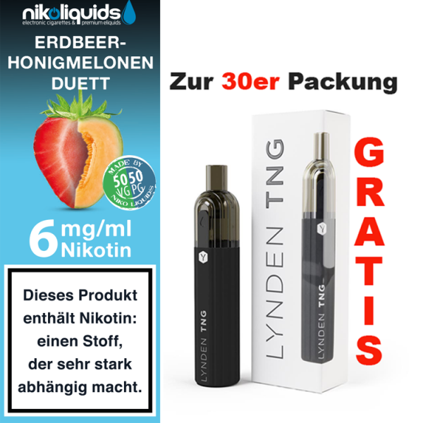 nikoliquids Liquids - 10ml ab 6,95&euro; 6 mg Erdbeer-Honigmelonen Duett