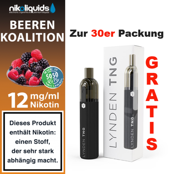 nikoliquids Liquids - 10ml ab 6,95&euro; 12 mg Beeren-Koalition