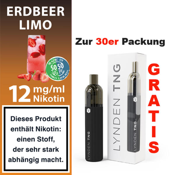 nikoliquids Liquids - 10ml f&uuml;r 7,20&euro; 12 mg Erdbeer Limo