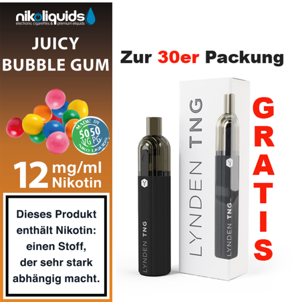 nikoliquids Liquids - 10ml ab 6,95&euro; 12 mg Juicy Bubblegum
