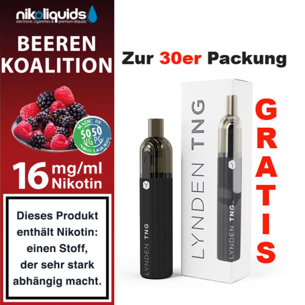 nikoliquids Liquids - 10ml ab 6,95&euro; 16 mg Beeren-Koalition