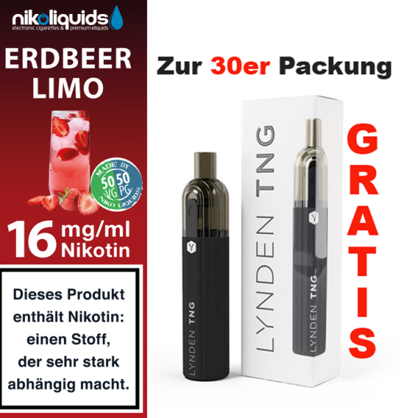 nikoliquids Liquids - 10ml ab 6,95&euro; 16 mg Erdbeer Limo