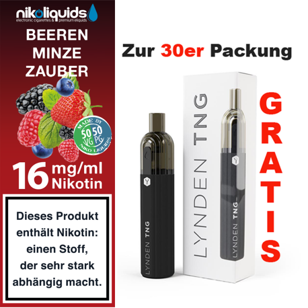nikoliquids Liquids - 10ml ab 6,95&euro; 16 mg Beeren Minze Zauber
