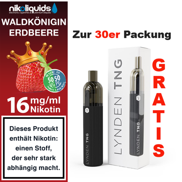 nikoliquids Liquids - 10ml ab 6,95&euro; 16 mg Waldk&ouml;nigin Erdbeere