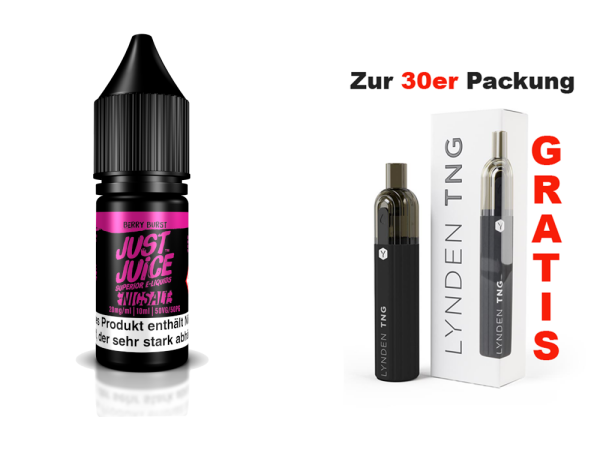 Just Juice - Berry Burst - Nikotinsalz Liquid 20mg/ml - ab 7,49&euro;